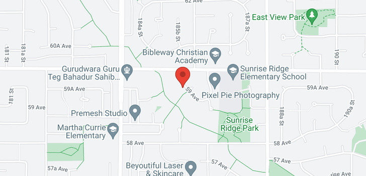 map of 18582 59 AVENUE